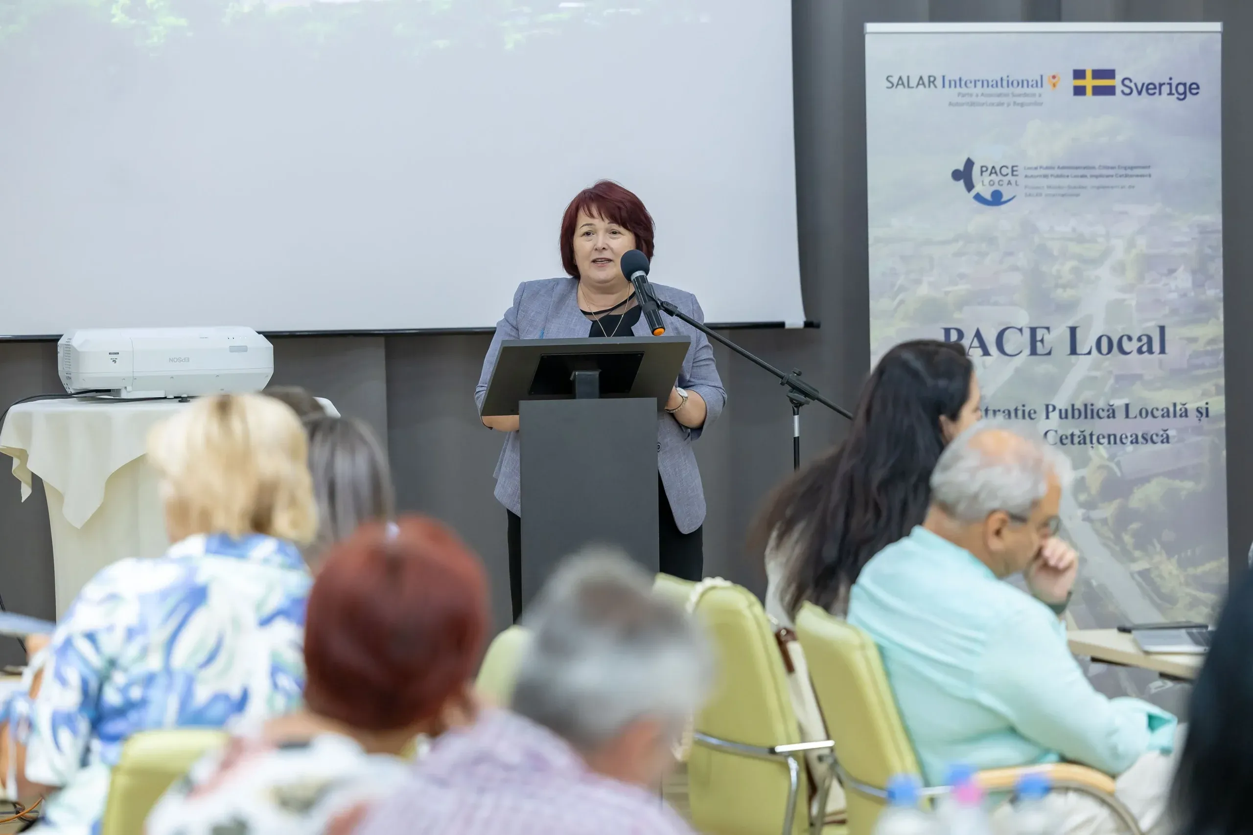 The President of CALM at the Info Session – Chisinau